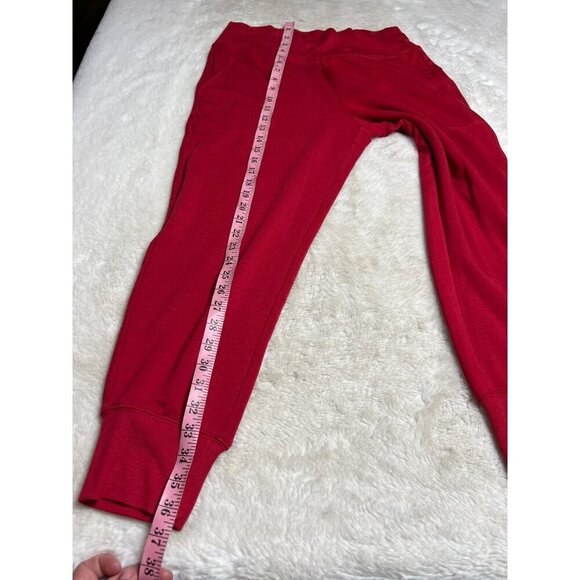 Athleta red salvation joggers women size medium Petite - Picture 6 of 7